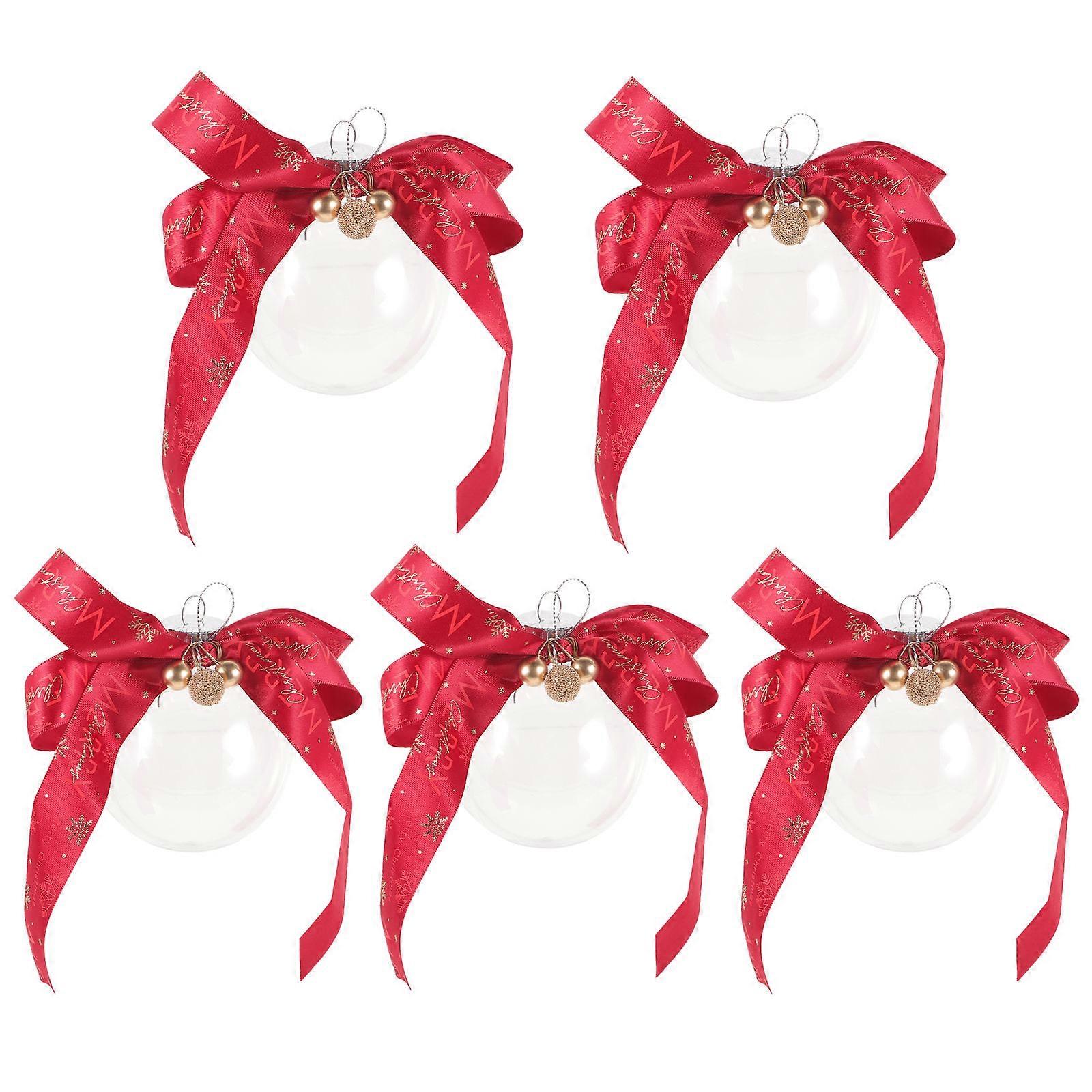 Red Decorative Round Balls For Christmas Tree Hanging 20 Pcs Perfect For Special Occasions