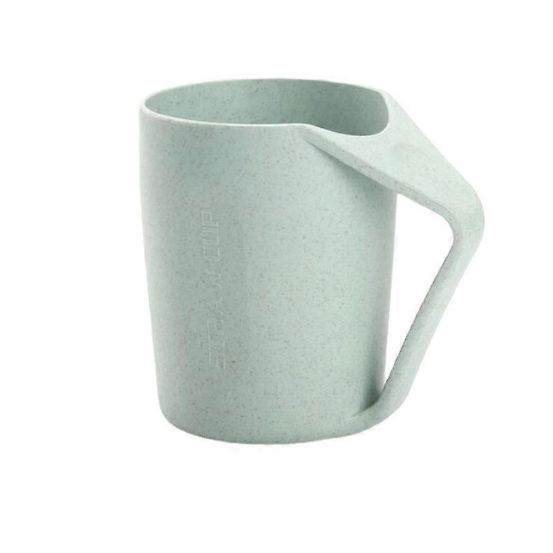 1pcs Wheat Straw Toothbrush Cup, Simple Wash Mug for Water, Lightweight Stackable