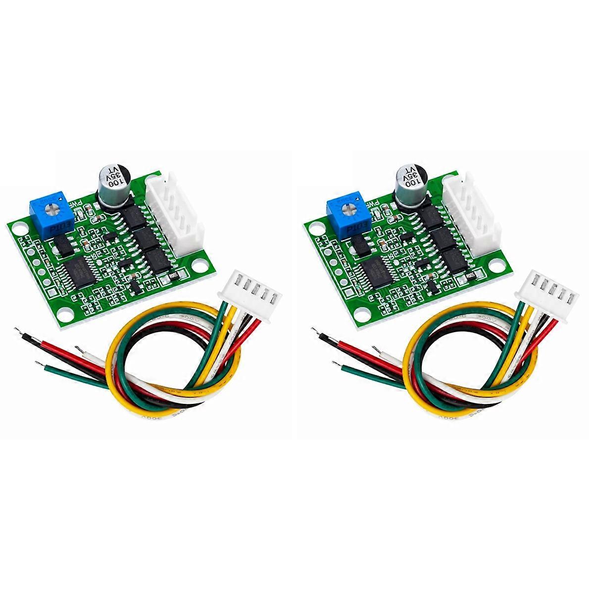 2X DC 6-20V 60W 12V Brushless Motor Driver Board BLDC Speed Controller 3-Phase Governor Hallless Swi
