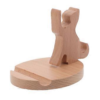 Cat Mobile Phone Holder Wooden Stand for Desk 3Pcs Cute Animal Phone Support
