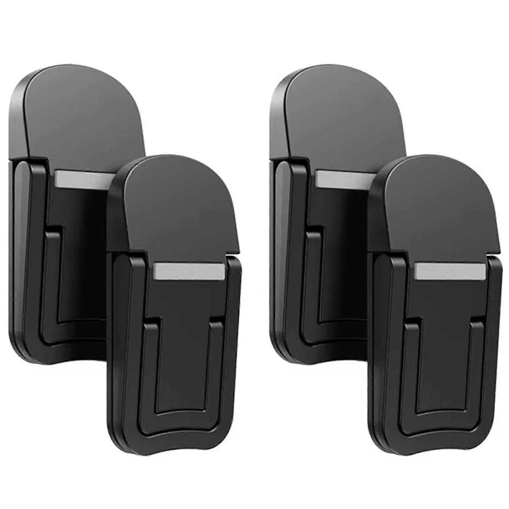 2Pcs Portable Laptop Stand Computer Riser Lift Self-Adhesive Black