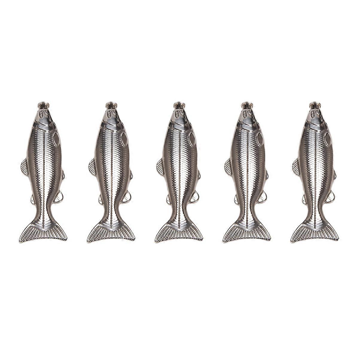 1 Set Fish-Shape 5Oz Bottle Mini Pocket Flask Drinkware for Outdoor