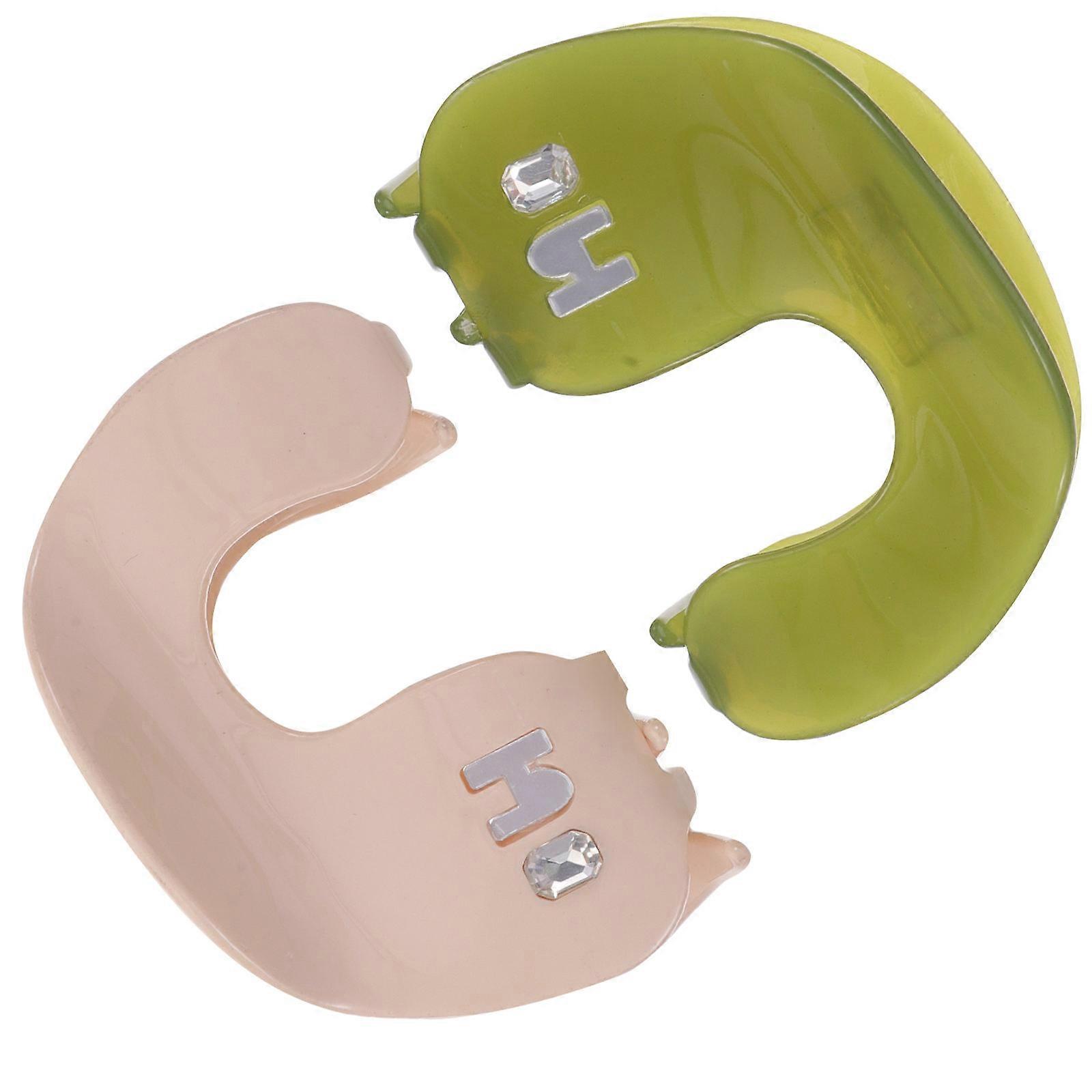 Hair Claw Clips U Shaped Hair Clamps for Daily Use 8Pcs Assorted Color