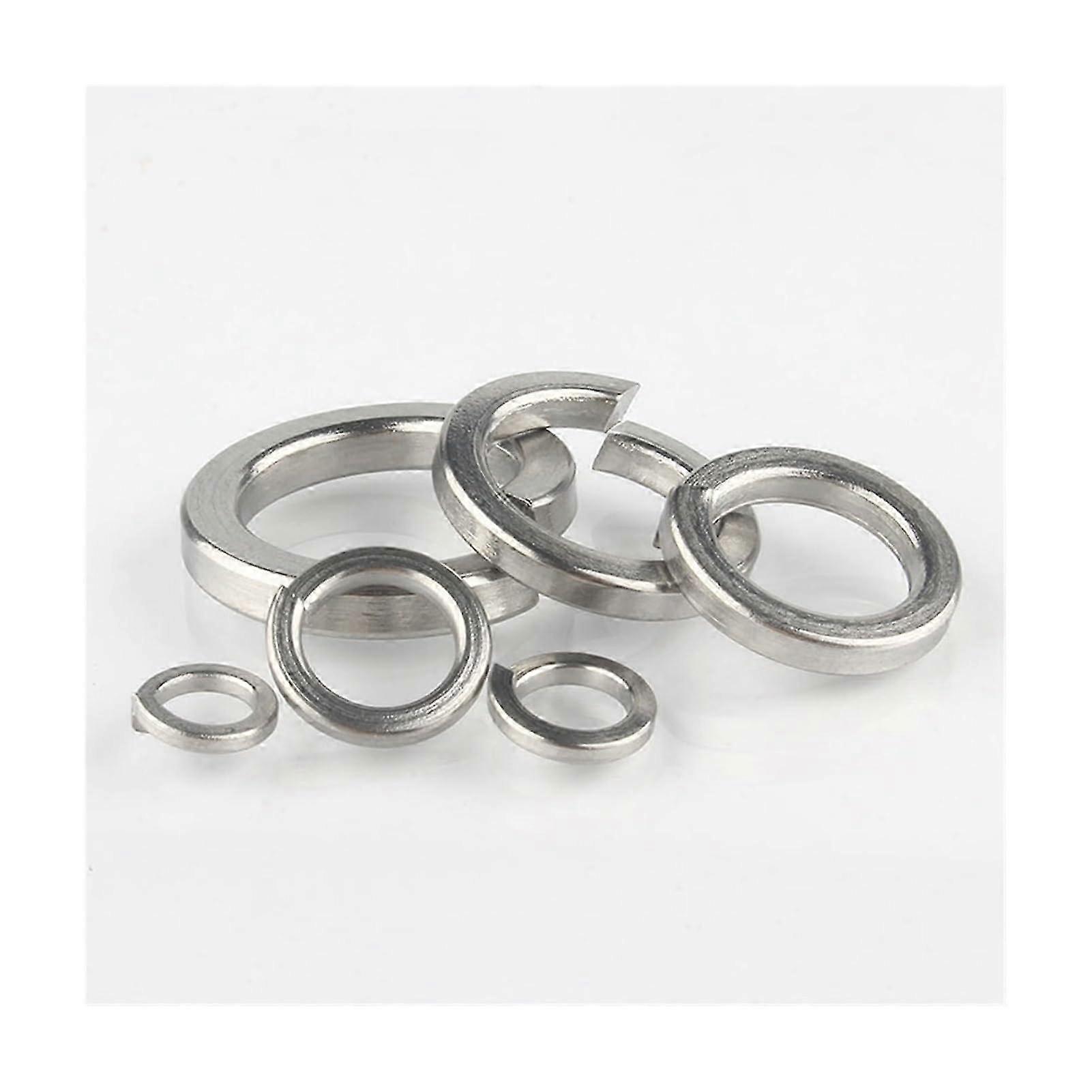 25-26 937/530pcs M1.6 M2 M2.5 M3 M4 M5 M6 M8 M10 M12 M16 304 Stainless Steel Spring Split Lock Washer Kit Elastic Gasket Set Box(M1.6-M20-937pcs)