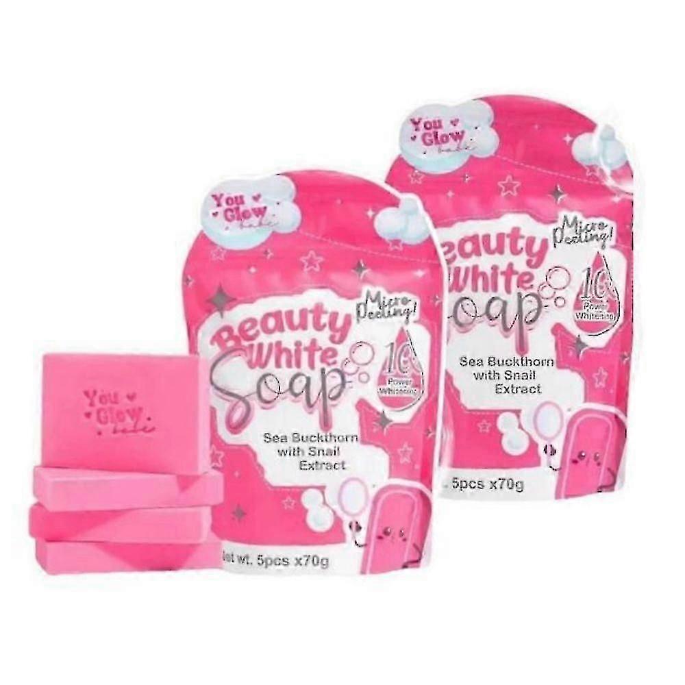 Savon blanc beauté de You Glow Babe, 5 barres x 70 g