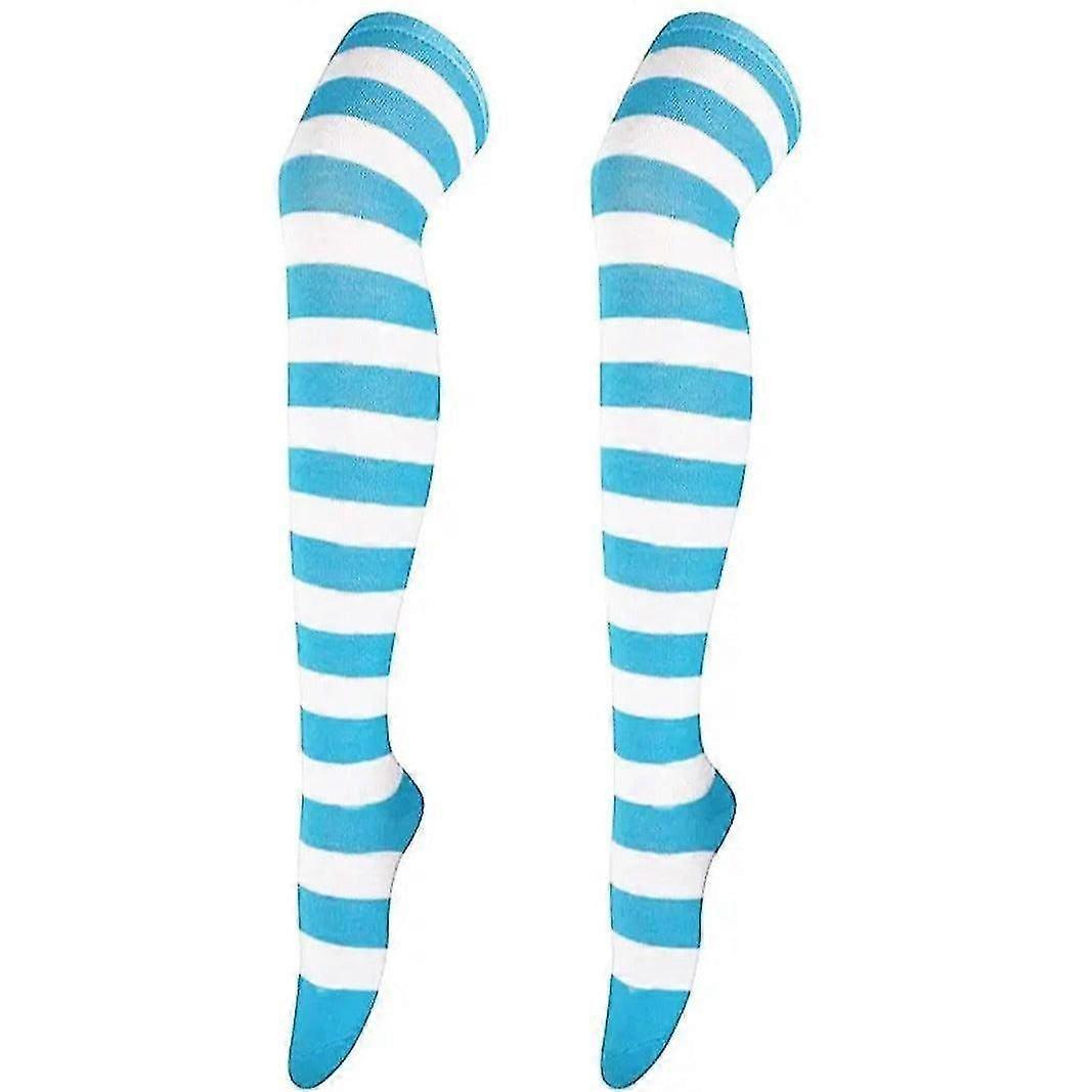 Striped Patterned Socks (Thigh High)_c*