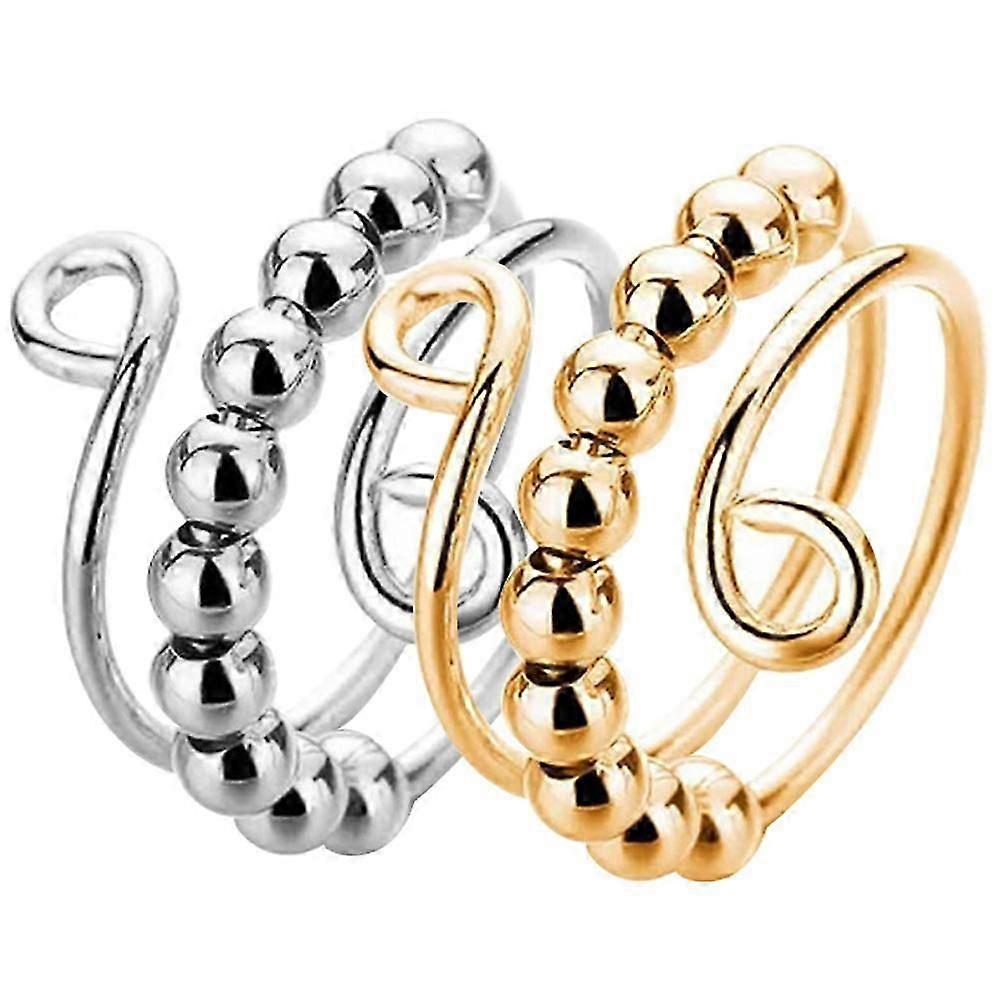 Stress Ring Small Stress Ring Wear-Resistant Stress Ring Lovers 2Pcs