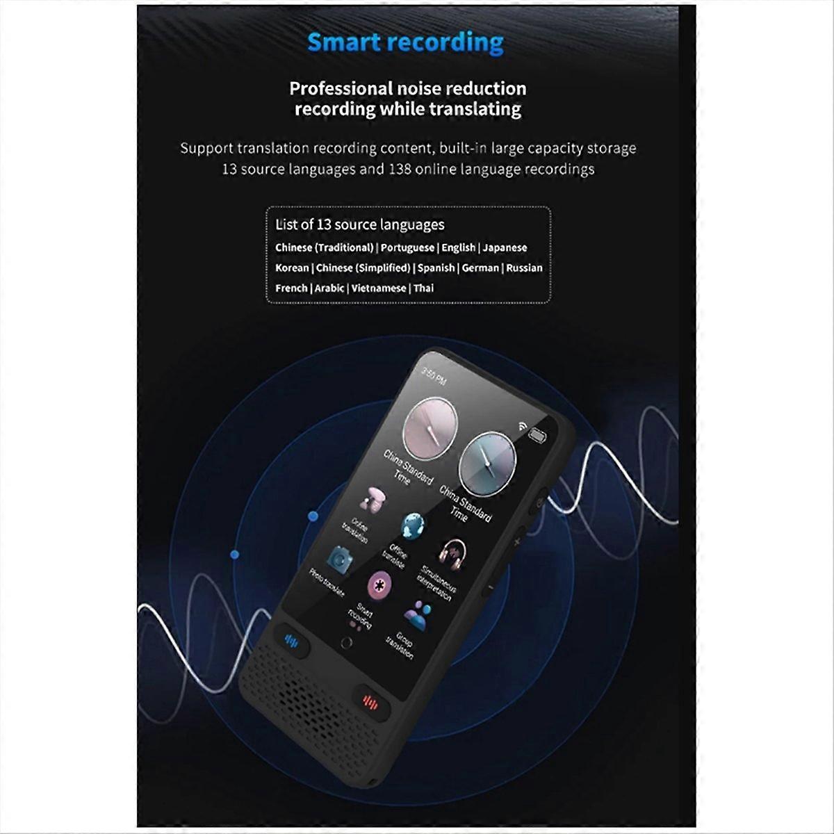  AI Intelligent Translator 138 Languages Recording Translation