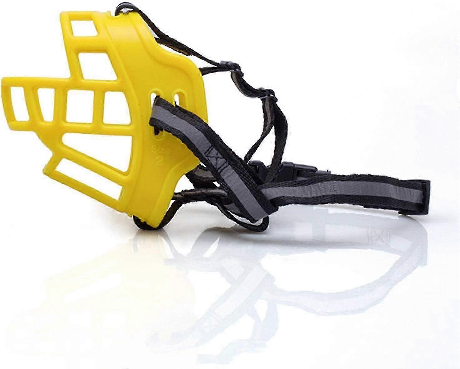 Dog Muzzle, Anti-Biting Anti-Barking Mesh Adjustable Size Breathable Canine Muzzle