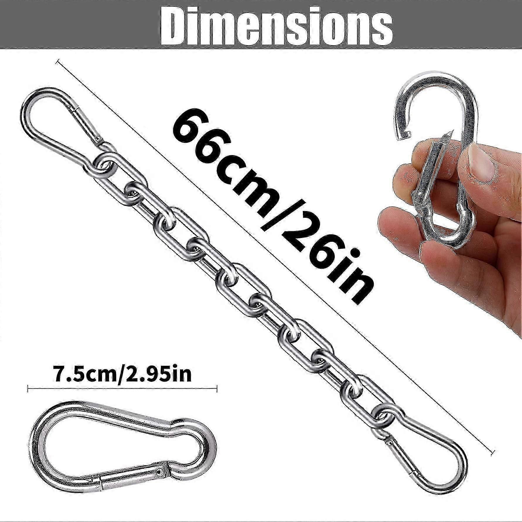 2025 Chair Chain Kits Adjustable Hanging Heavy Duty For Swing Hooks
