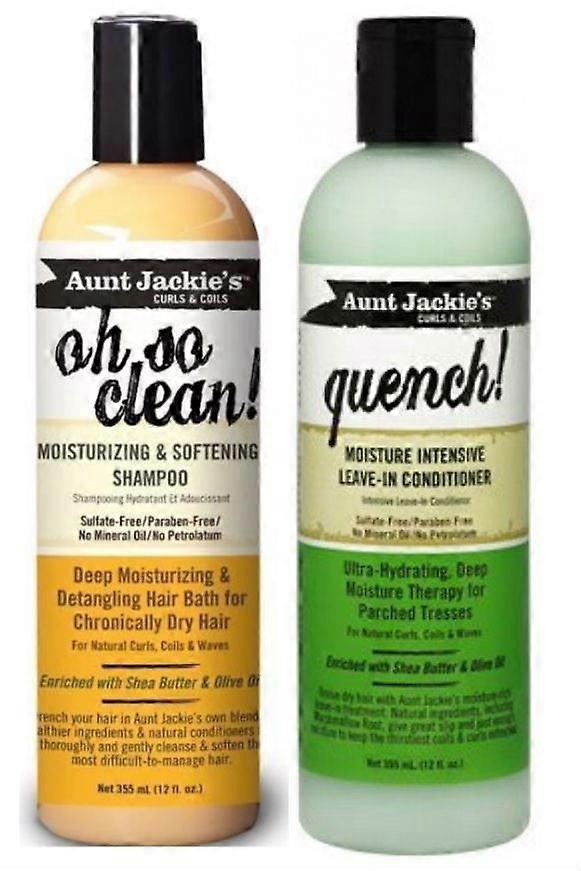 Aunt Jackie's Oh So Clean Shampoo & Quench Leave-In Conditioner