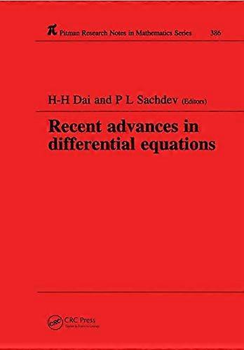 Recent Advances in Differential Equations