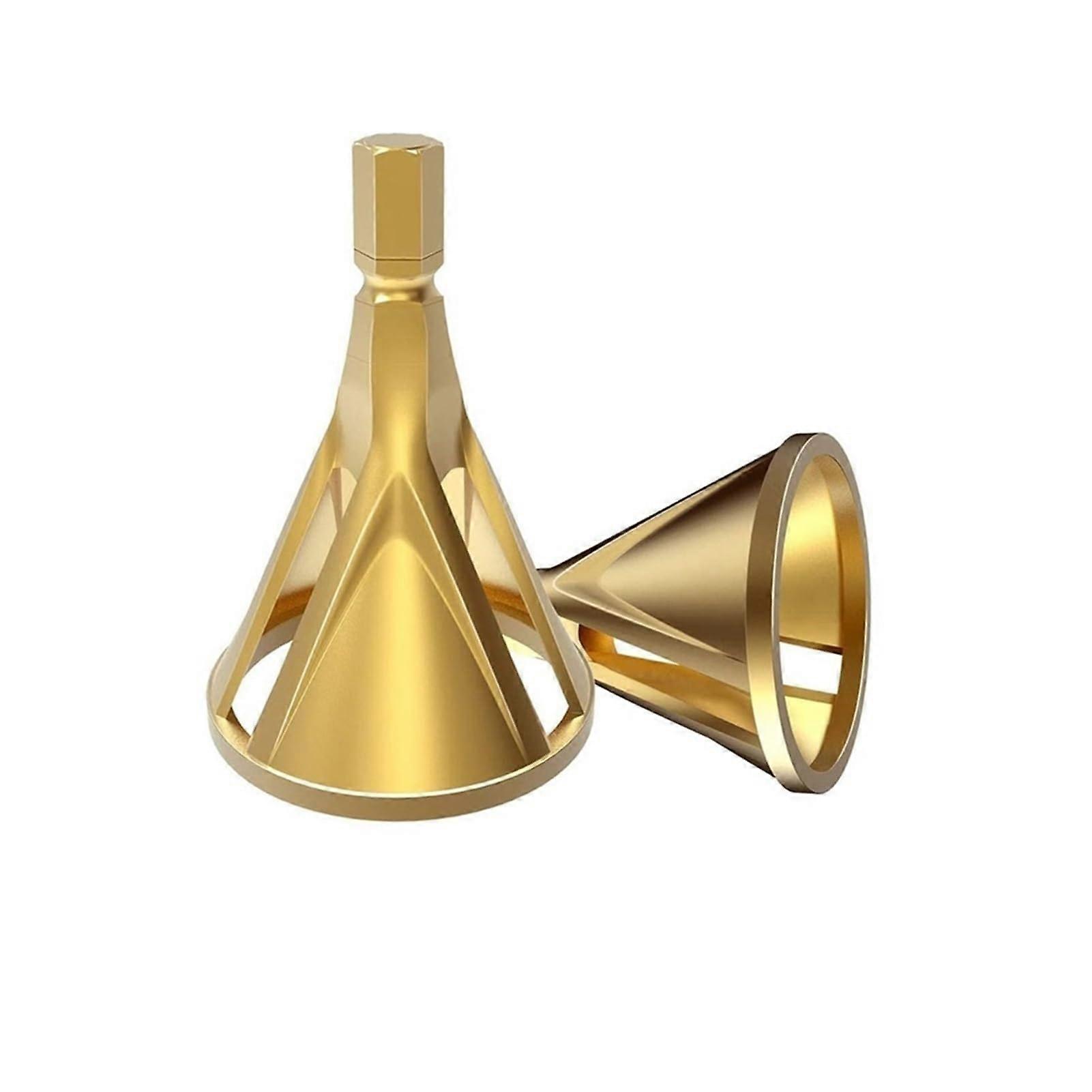 Stainless Deburring Chamfer Tool External Deburring Drill Bit For Metal Drilling Hex Shank Gold