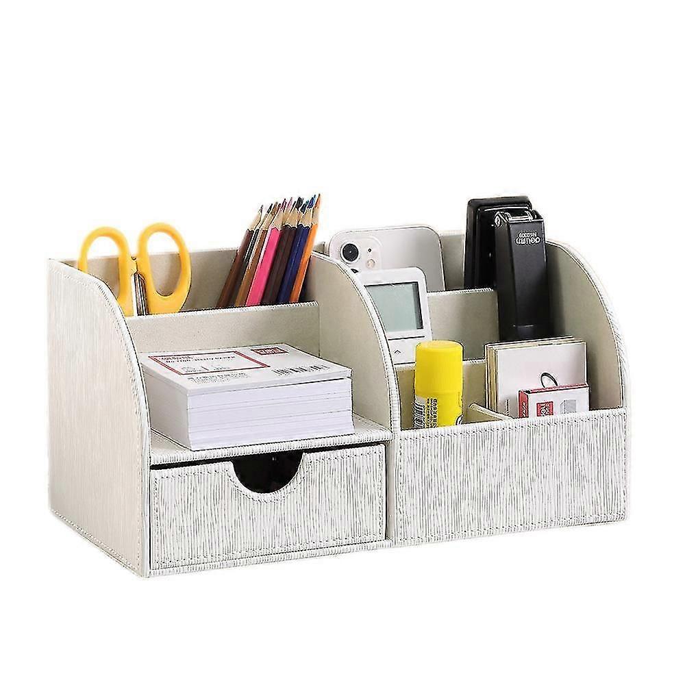 PVC Storage Box, Multi-function For Remote Control Stationery Pure Color Storage Box