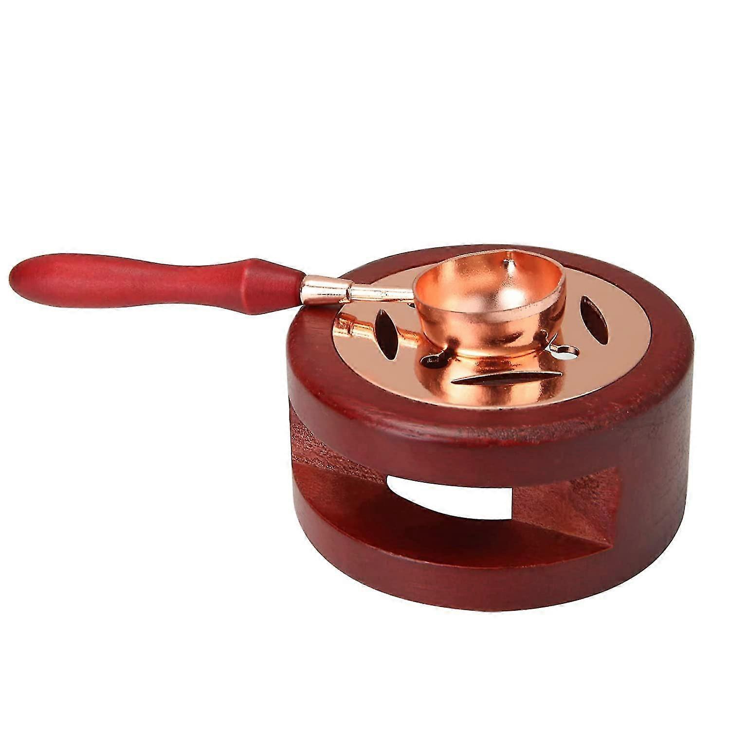 Κιτ τήξης θερμαντήρα σφραγίδων κεριών με θερμαντικό κλίβανο κουταλιών για σφραγίδα σφραγίδας κεριού φακέλου πρόσκλησης γάμου