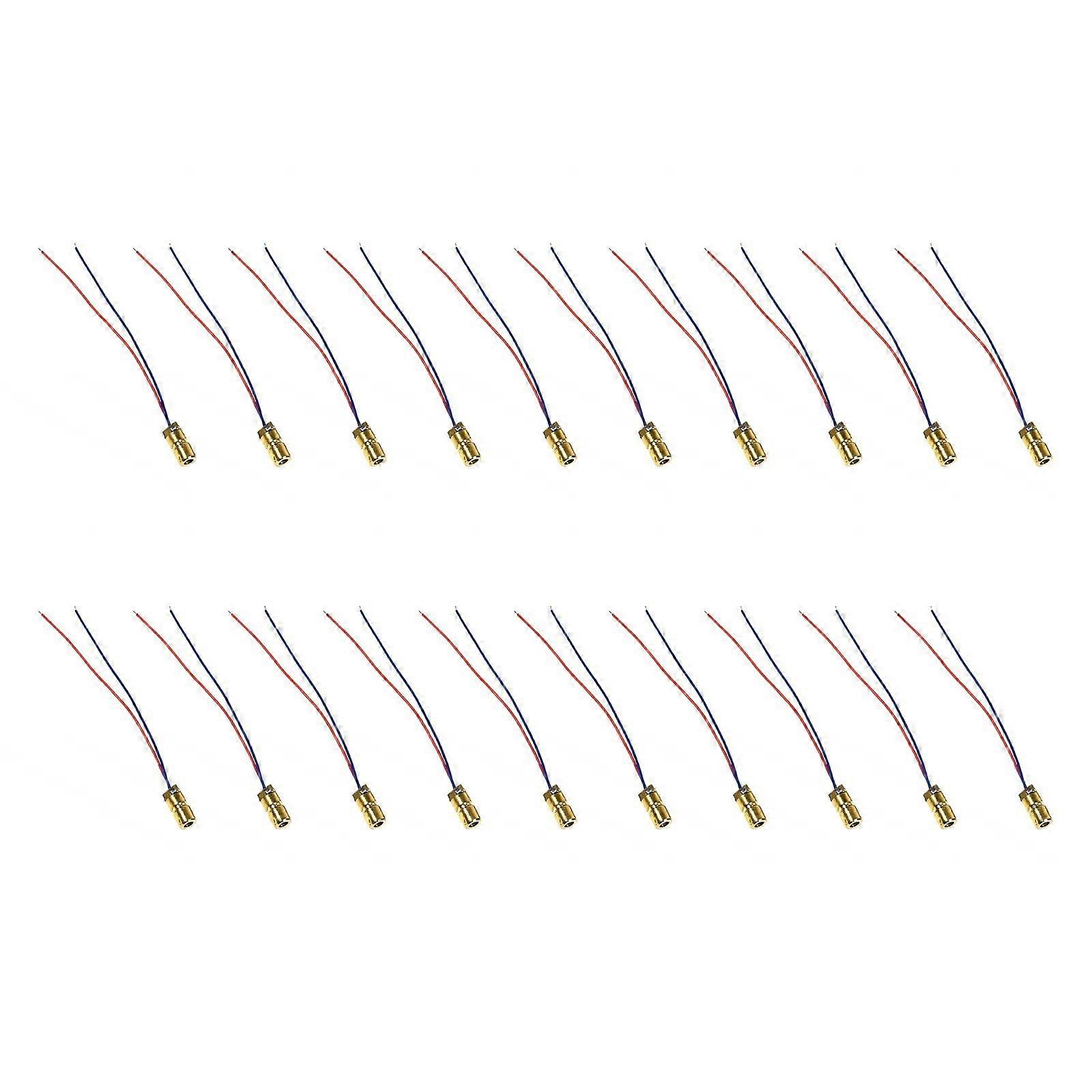 Module de circuit à diode à point rouge de 6 mm avec boîtier en cuivre, mise au point réglable, pour la navigation et la mesure robotiques, multicolore