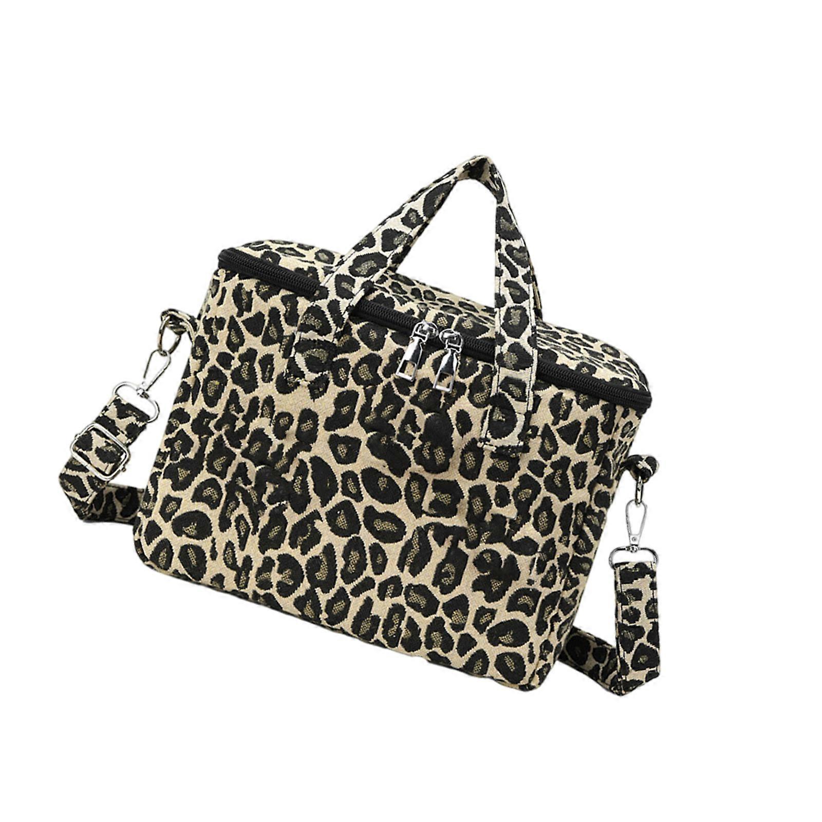 Strollers Bag with Ample Space Polyester Storage Bag Leopard Theme Convenient Strollers Bag for Baby Gear & Personal Items Multicolor