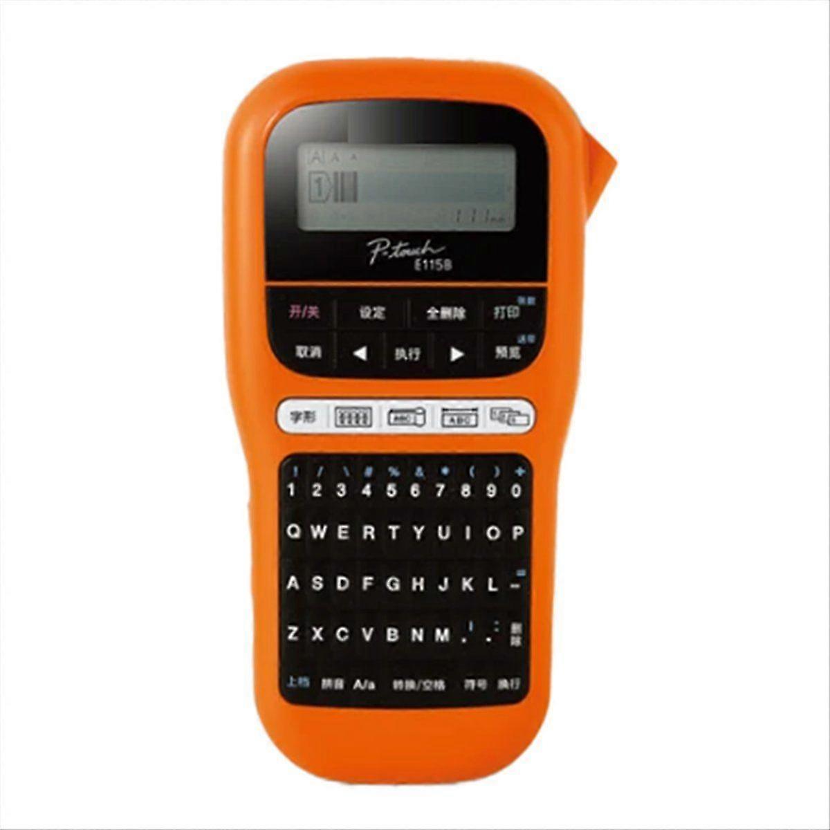 Label Machine PT-E115B Label Printer, Self-Adhesive, Portable, Handheld Cable Network Wiring, Marki