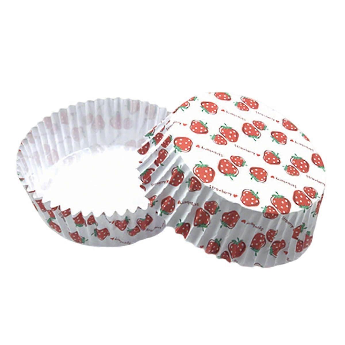 Baking Cups 100 Count Grease Proof Paper Liners Heat Resistant Boat Shape Muffin Liners for Cupcakes Medium Style 3