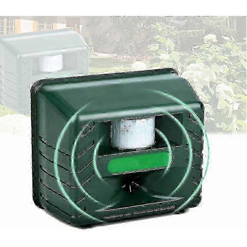 Outdoor Ultrasonic Bird Repeller, Outdoor Bird Repeller, Ultrasonic Animal Repeller with Motion Sensor and Flash to Repel Pests Cisea