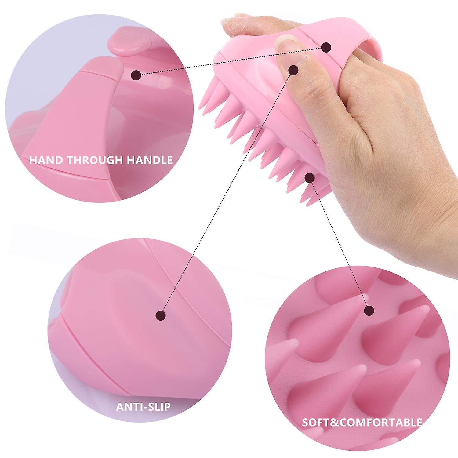 Peigne Et Brosse à Cheveux Pour Bébé SUPVOX - Têtes Massantes Douces, Rose - Soin Du Cuir Chevelu