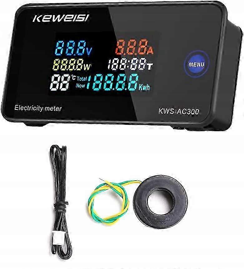 Power Voltage Current Meter Wattmeter Dc 300v 100a