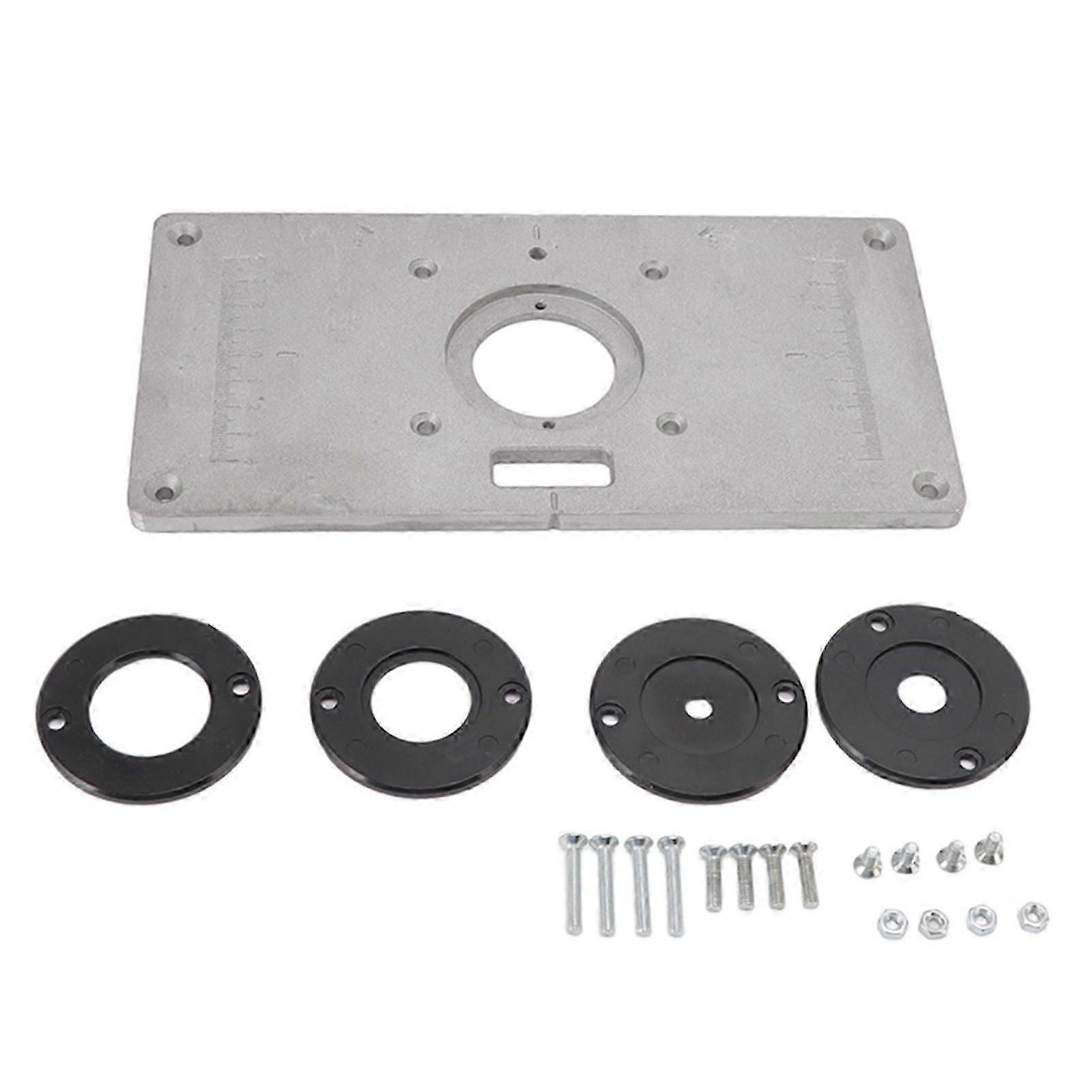 Router Table Insert Plate Aluminum Multifunction Router Insert Plate Template for Woodworking Wood Tools