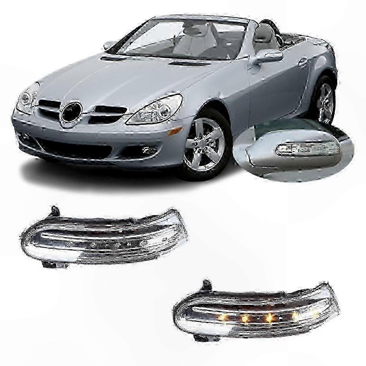 LED Side Mirror Turn Signal Lights for SLK Class R171 W171 Vehicles