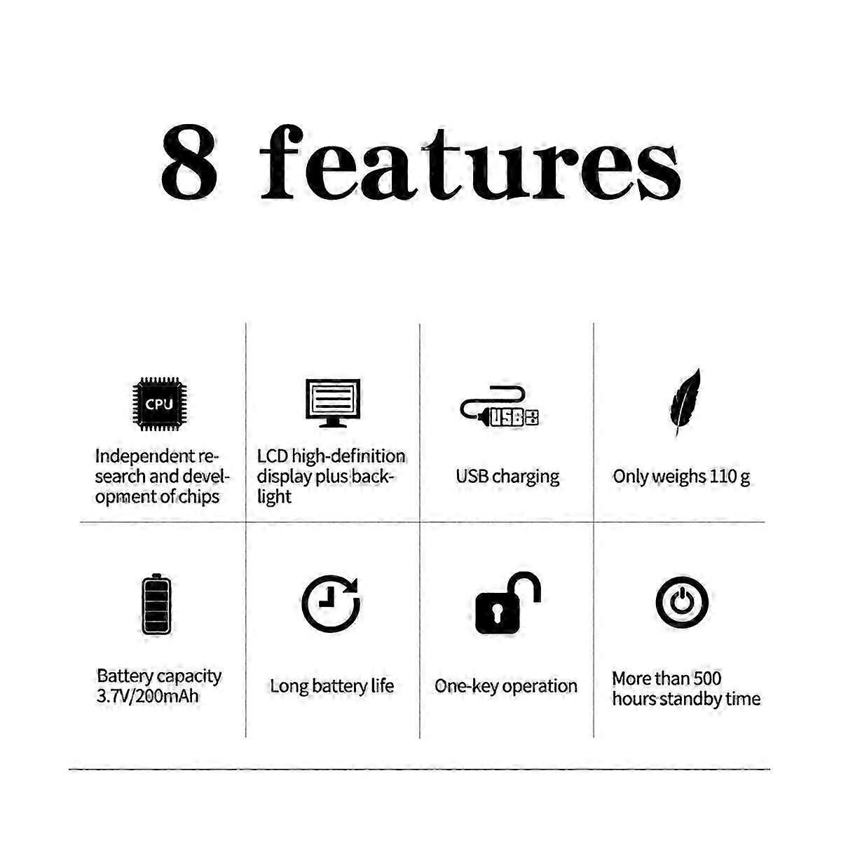 Smart Time Lock LCD Display Electronic Timer Switch USB Rechargeable Timer Padlock Travel Electroni