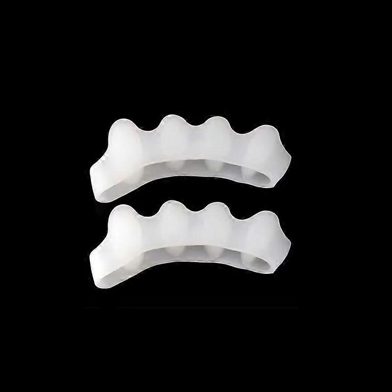 2Pc Silicone Toe Separator Fingers Feet Toe Spreader Hallux Valgcom Bunion Corrector Toe Straightener Corrector Finger Separators