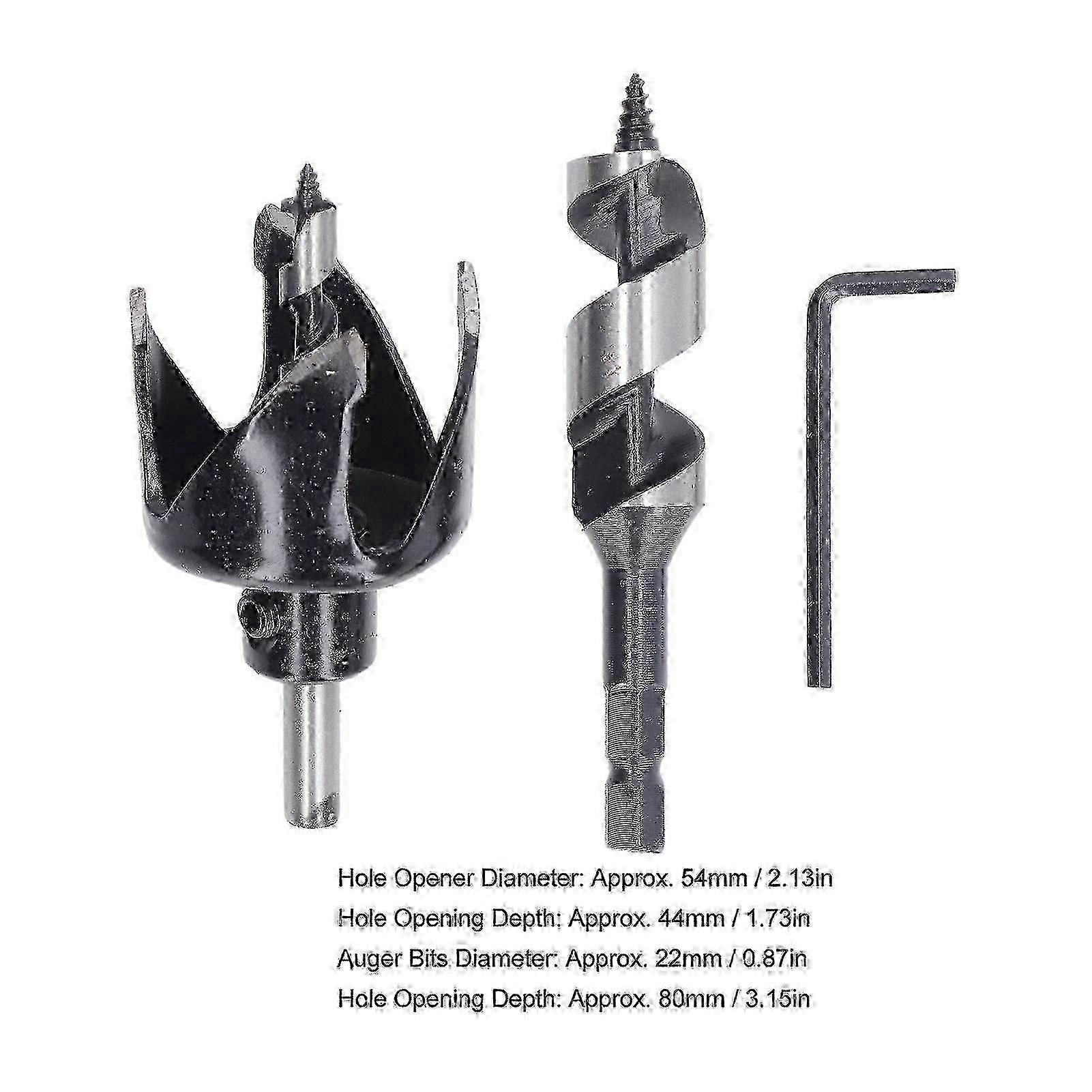 Ball Hole Saw Set with 4 Prong Woodworking Drill Bits, Reamer and Auger Bits for Wood, Plastic & Plasterboard. Top Seller in 2025