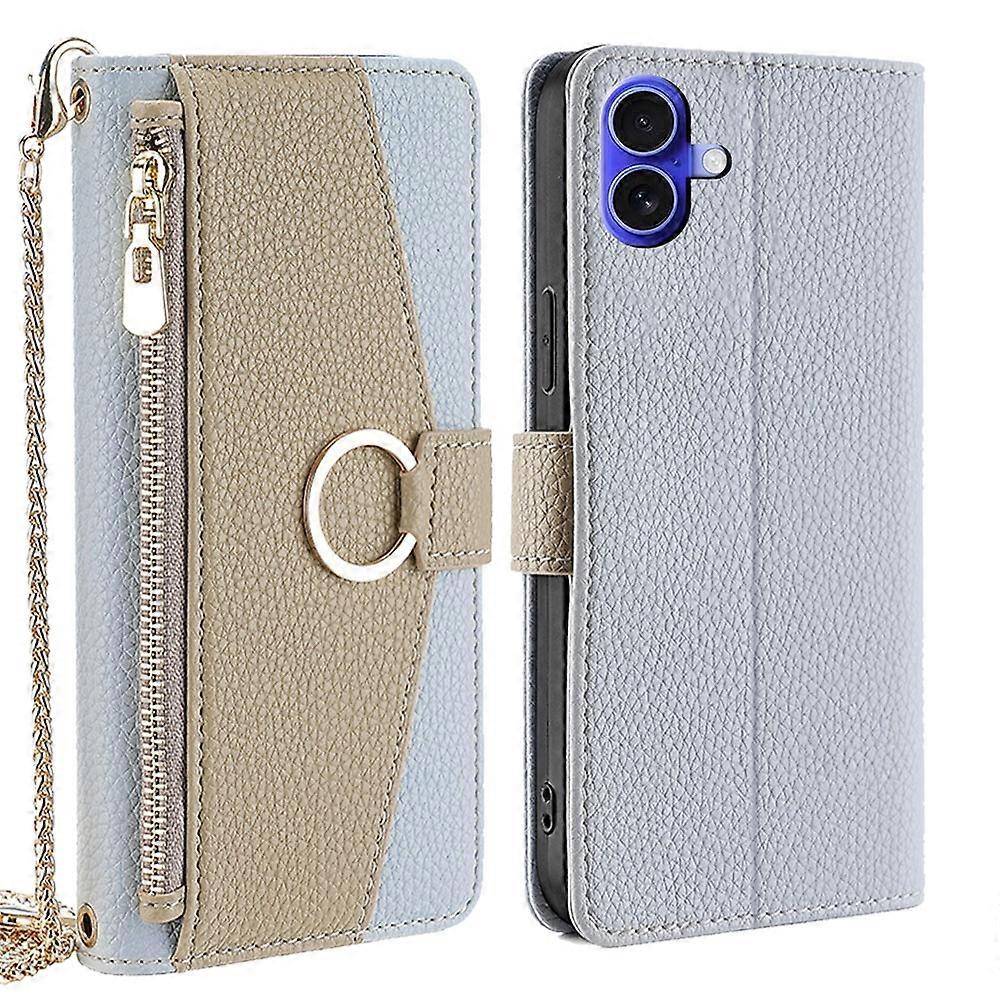 Crossbody Litchi Texture Leather Phone Case