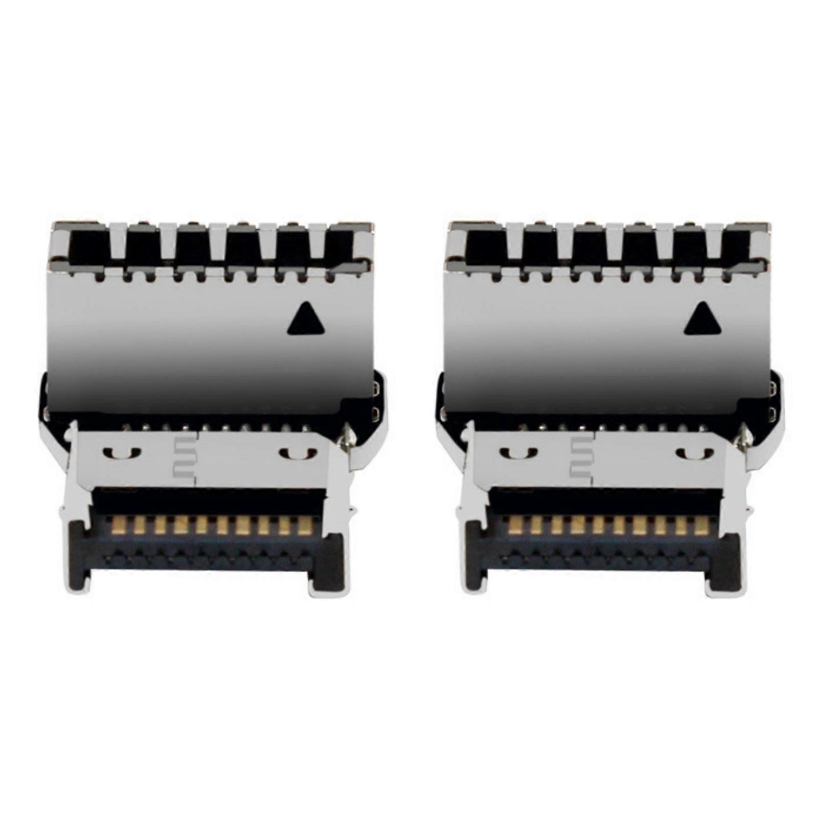 Computer Internal Right Angle USB 3.2 Adapter Male And Female Port 20Gbps Fast Speed Transmission Front Panel Cable Organizers Multicolor