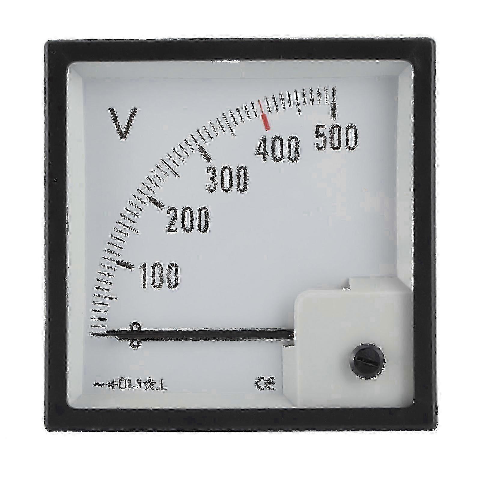 Voltmeter Volts Meter Right Angle Pointer Gauge AC 0?500V Boat Cabin Dash Instrument
