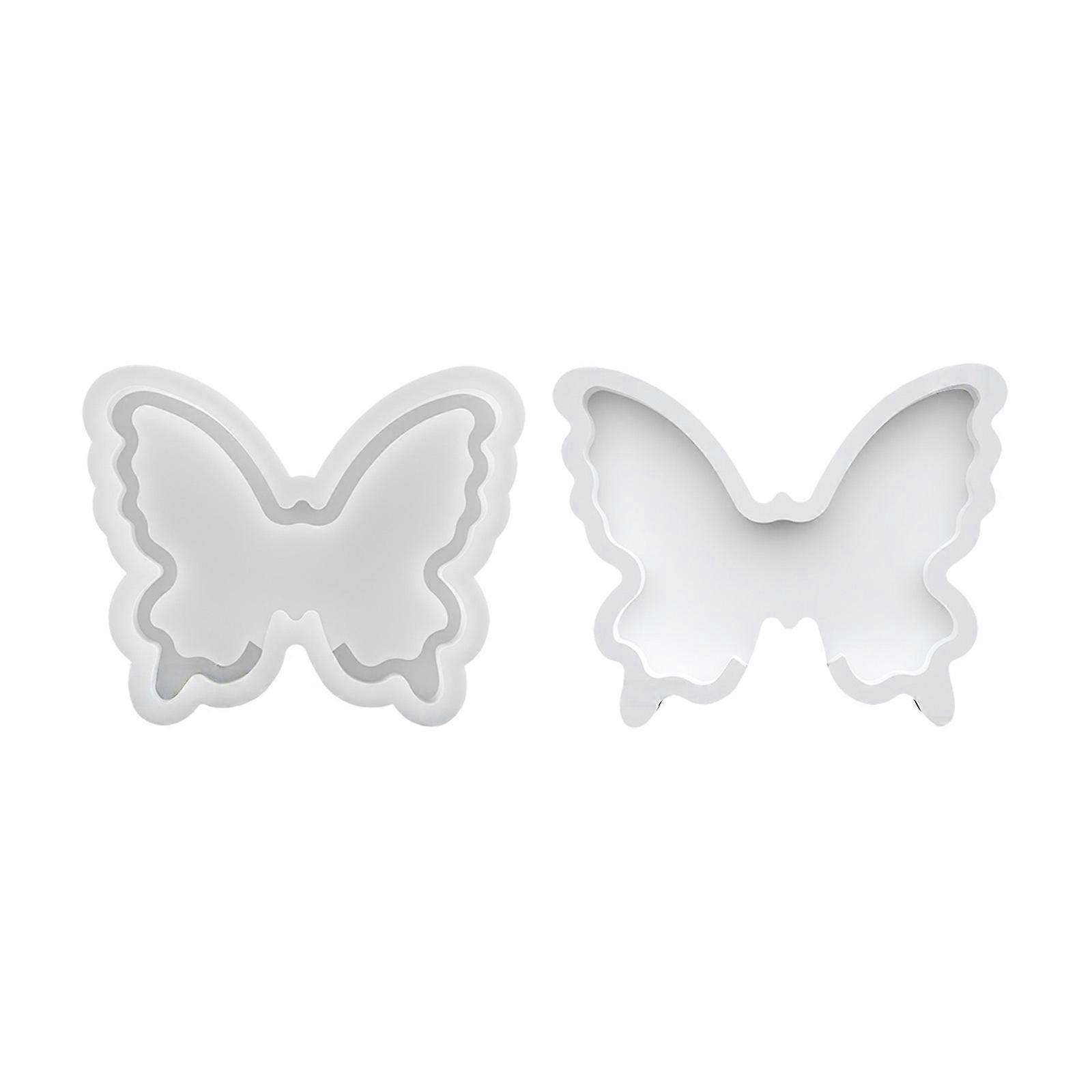 User Friendly Silicone Craft Mold With Hollow Butterfly Design For Storage Containers Decorative Art Projects 30g Lightweight Multicolor