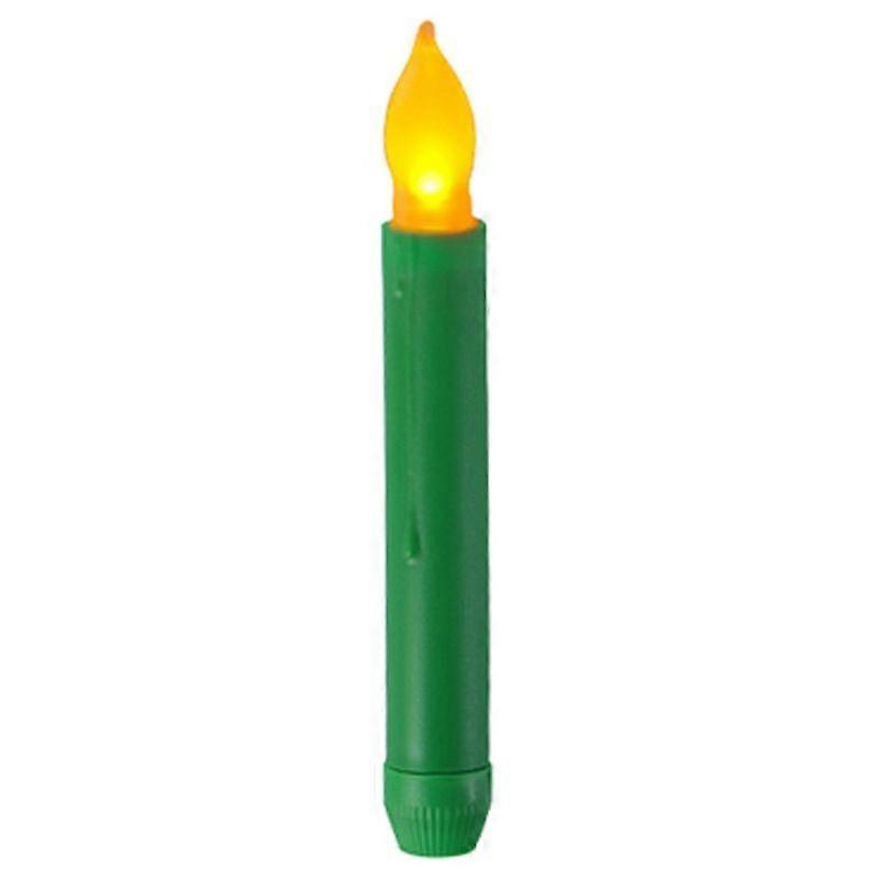 LED Electronic Candle Lights, Spec: Flashing Yellow Light-Green