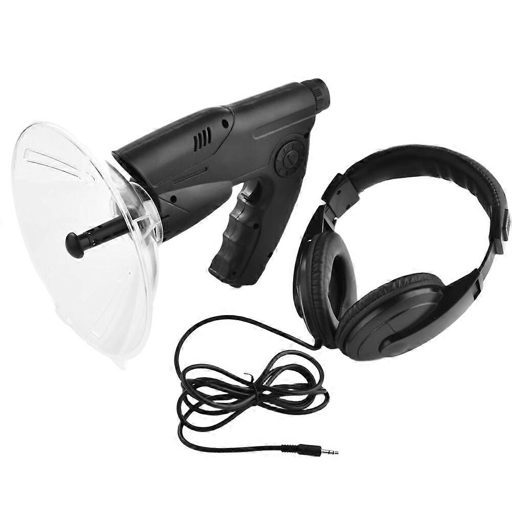 Parabolic Microphone Ear 8X Monocular with Headphone Sound Amplifier Device for Long Distance Birdwatching