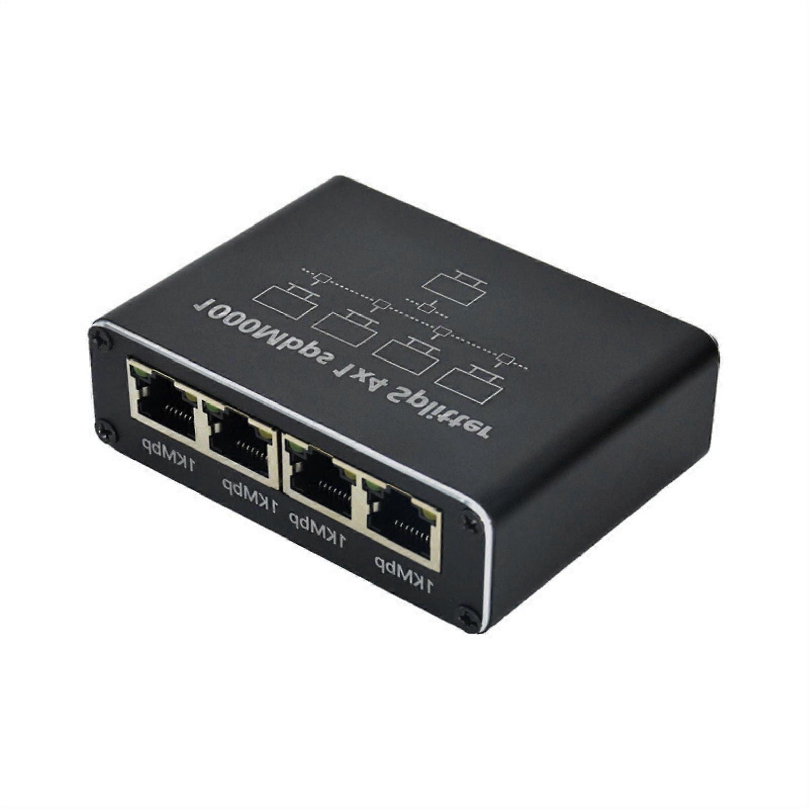 RJ45 Splitter 1 to 2/1 to 3/1 to 4 Ethernet Splitter 1000Mbps Networking Converter for Easily Internet Connection Multicolor