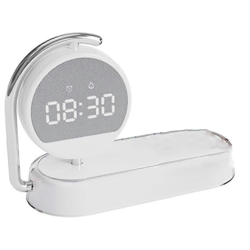 Multi-Function Clock Alarm Clock Wireless Charger 15W Desktop Cell Phone Wireless Charging Night Light