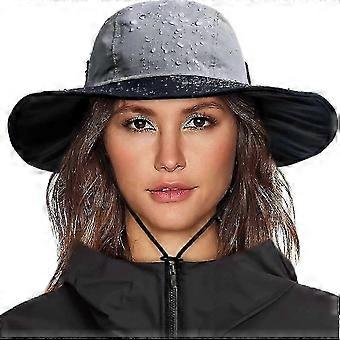 w Womens Winter Waterproof Bucket Hat Warm Fleece Lined Rain Hat UPF50+ Mens Outdoor Adventure Research Hiking Safari Cap -HK908