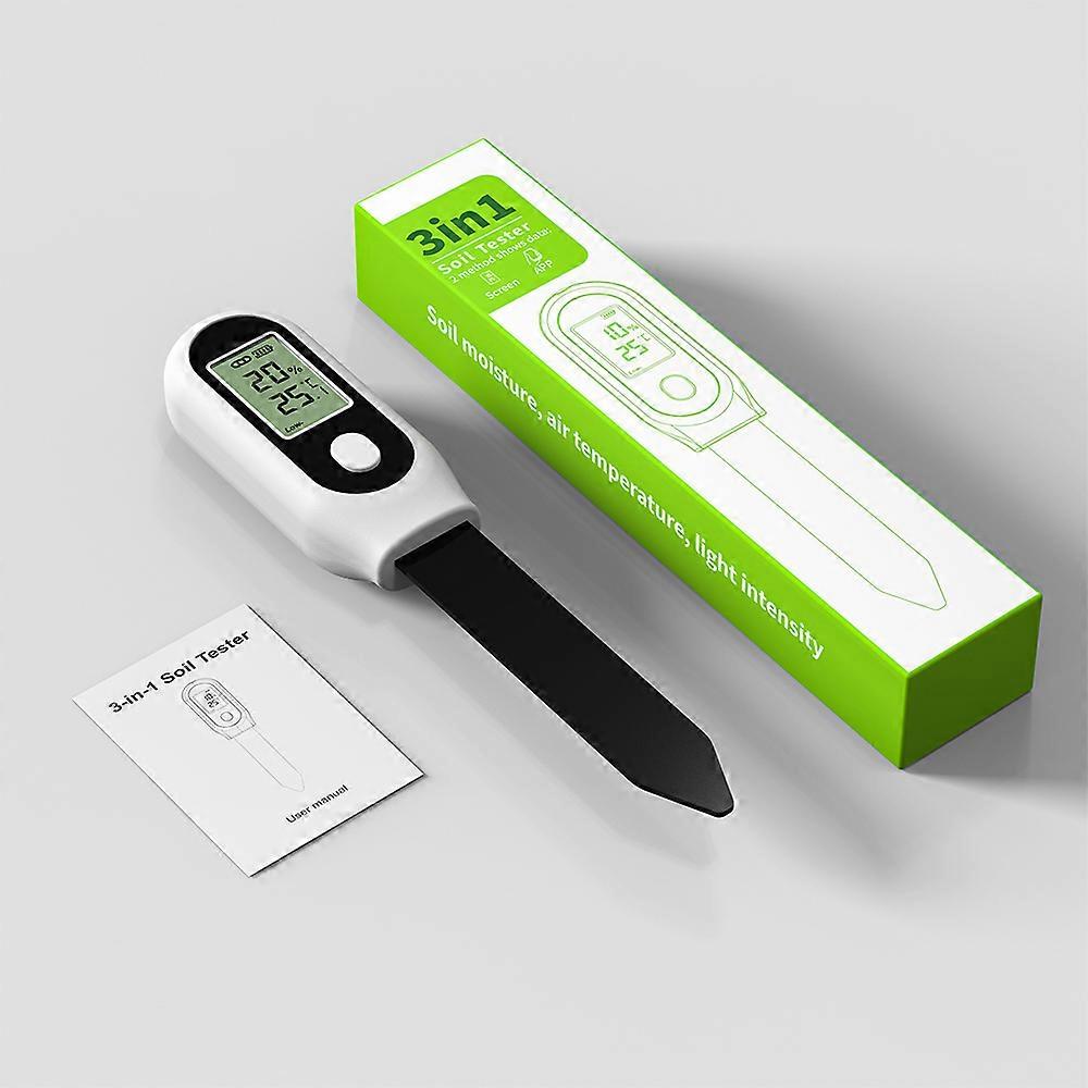 3 in 1 Soil Tester Sensor Humidity Temperature Sunlight Meter Tuya Zigbee APP Control Soil Moisture Meter for Garden Farm