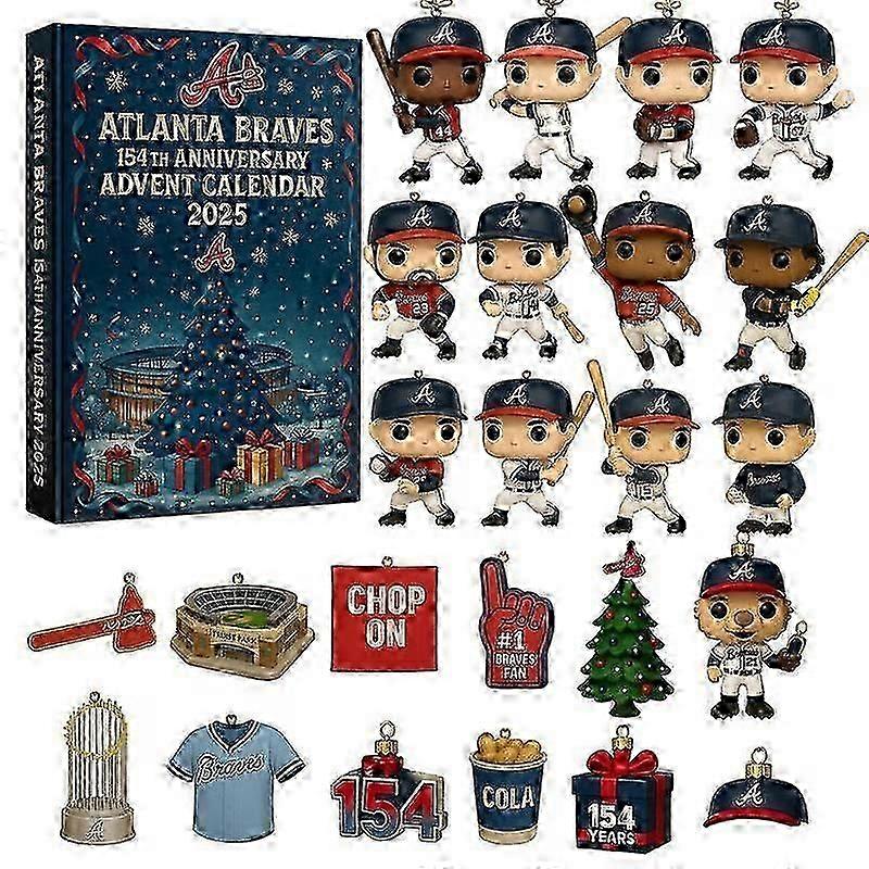 Major League Baseball Team Commemorative Christmas Blind Box Countdown To The Advent Christmas Tree Decoration