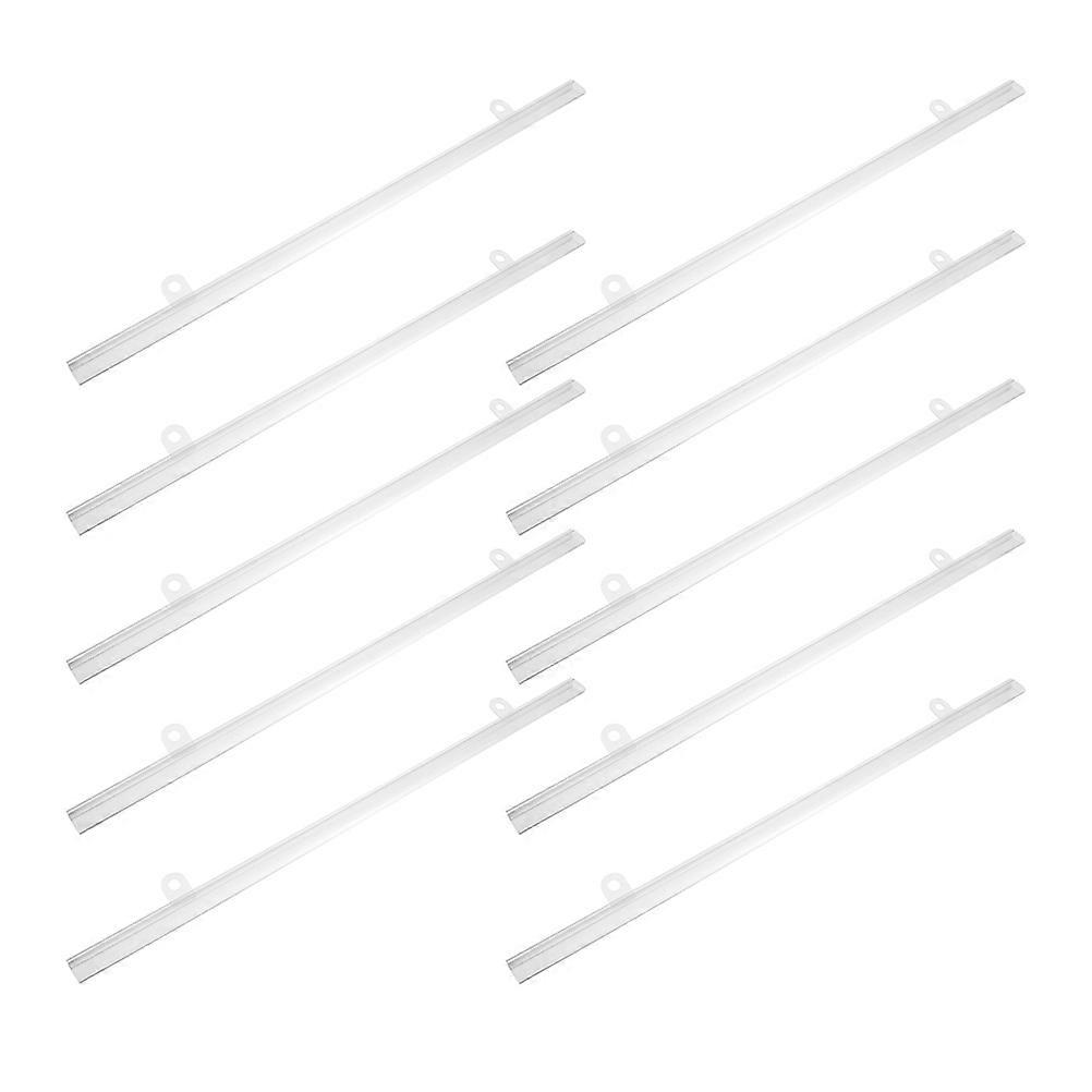 Poster Frame Hanger for Display Use 10Pcs Transparent PVC Rail with Clips