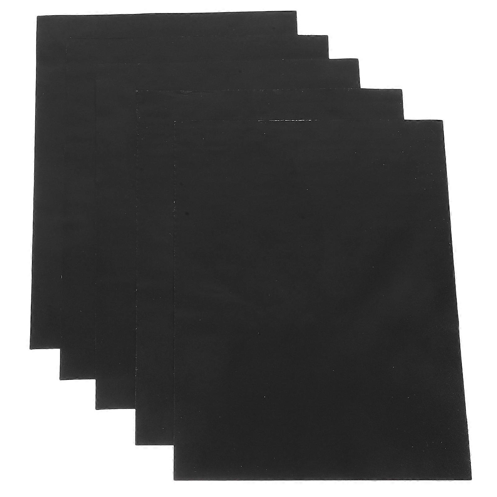 Black Paper Train Road Track Stickers for Model Craft 5 Sheets