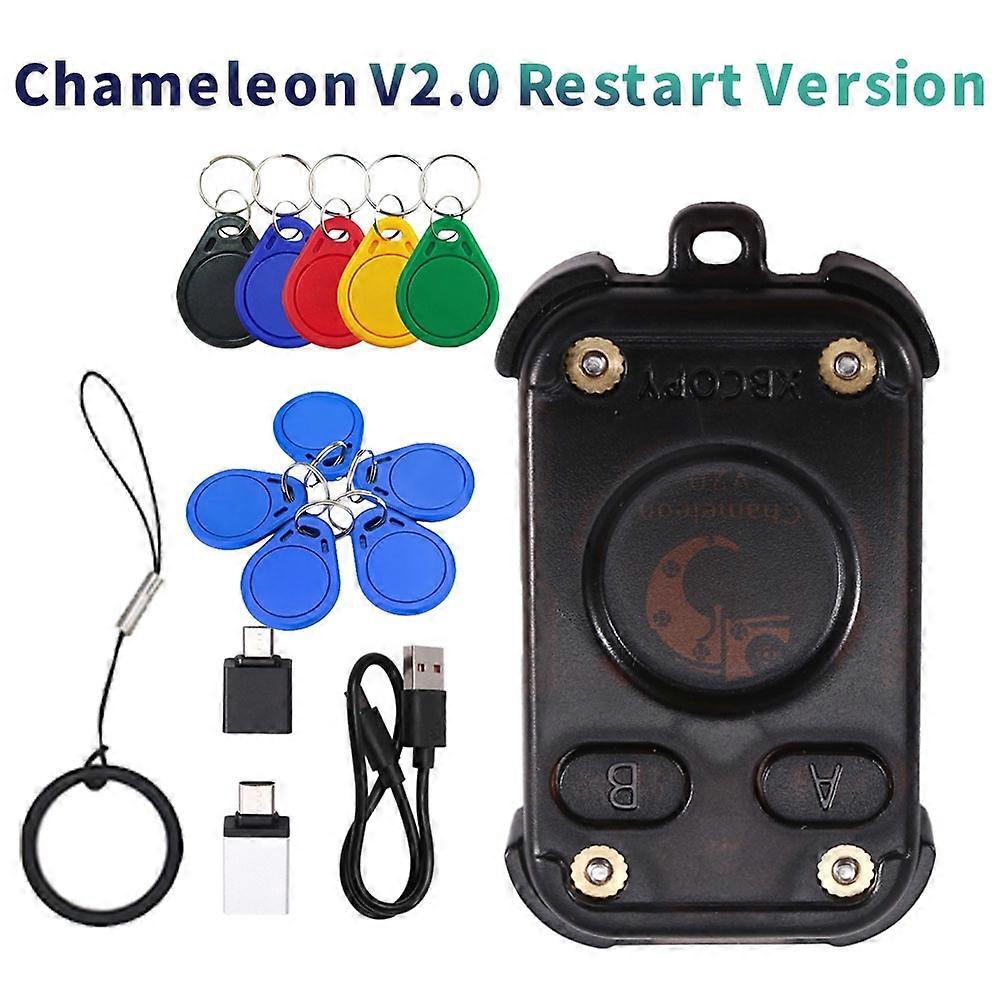 Chameleon V2.0 RFID Smart Chip Reader Emulator Smart Card Emulator Duplicator+5XCUID/UID Keychain ID IC Card Decode
