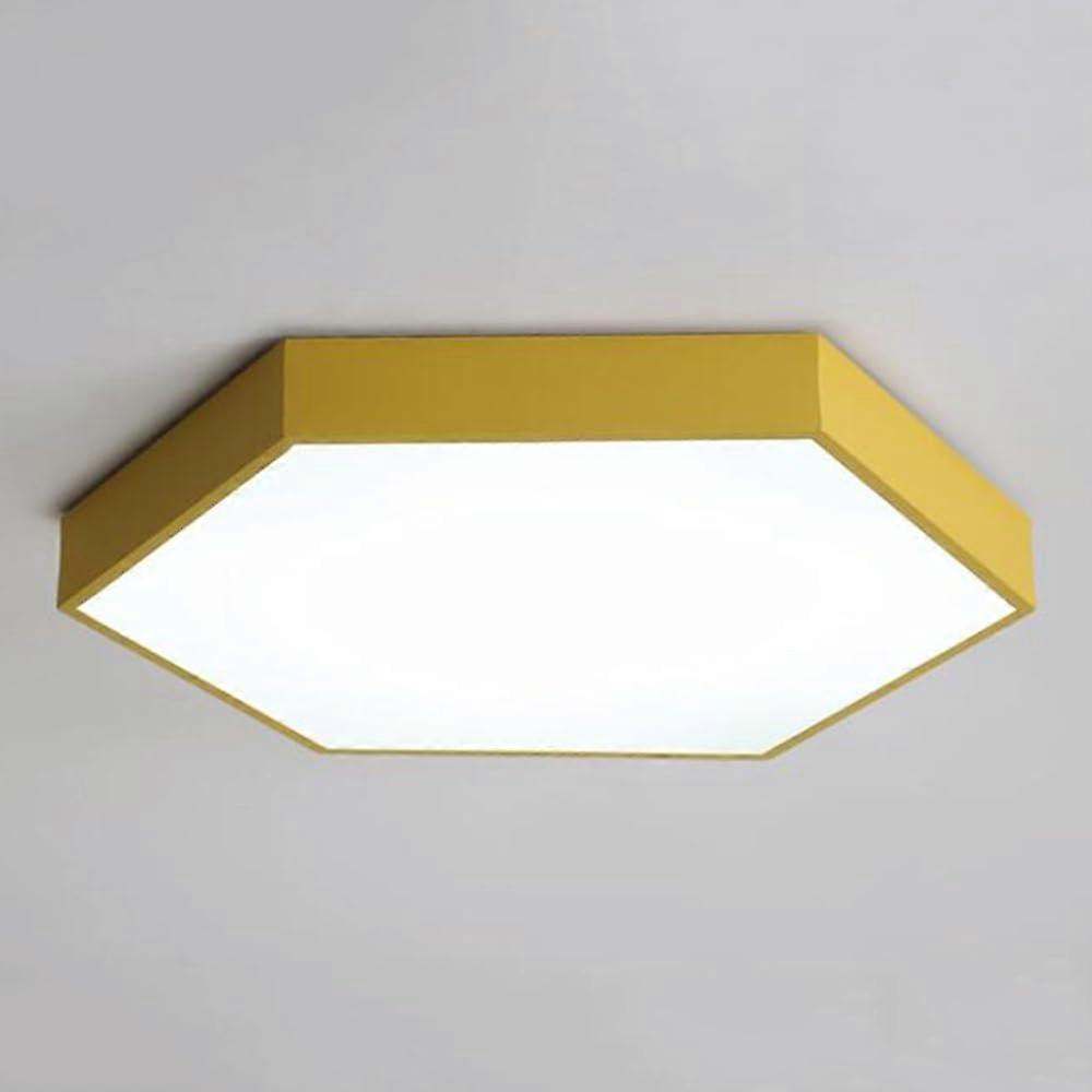 Nordic Minimalist 40cm LED Ceiling Light with TriColor Dimming for Home and Office Yellow