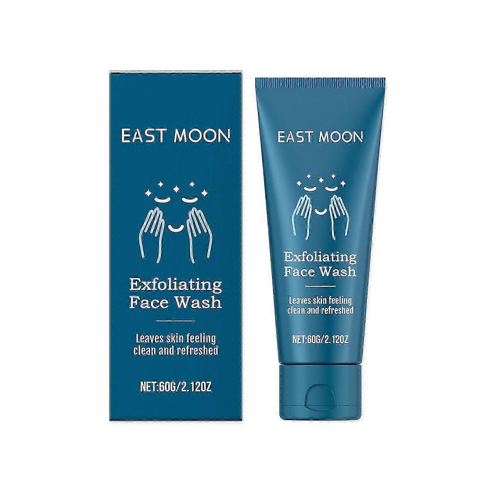 Men's Exfoliating Facial Cleanser - Refreshing & Moisturizing, 60g