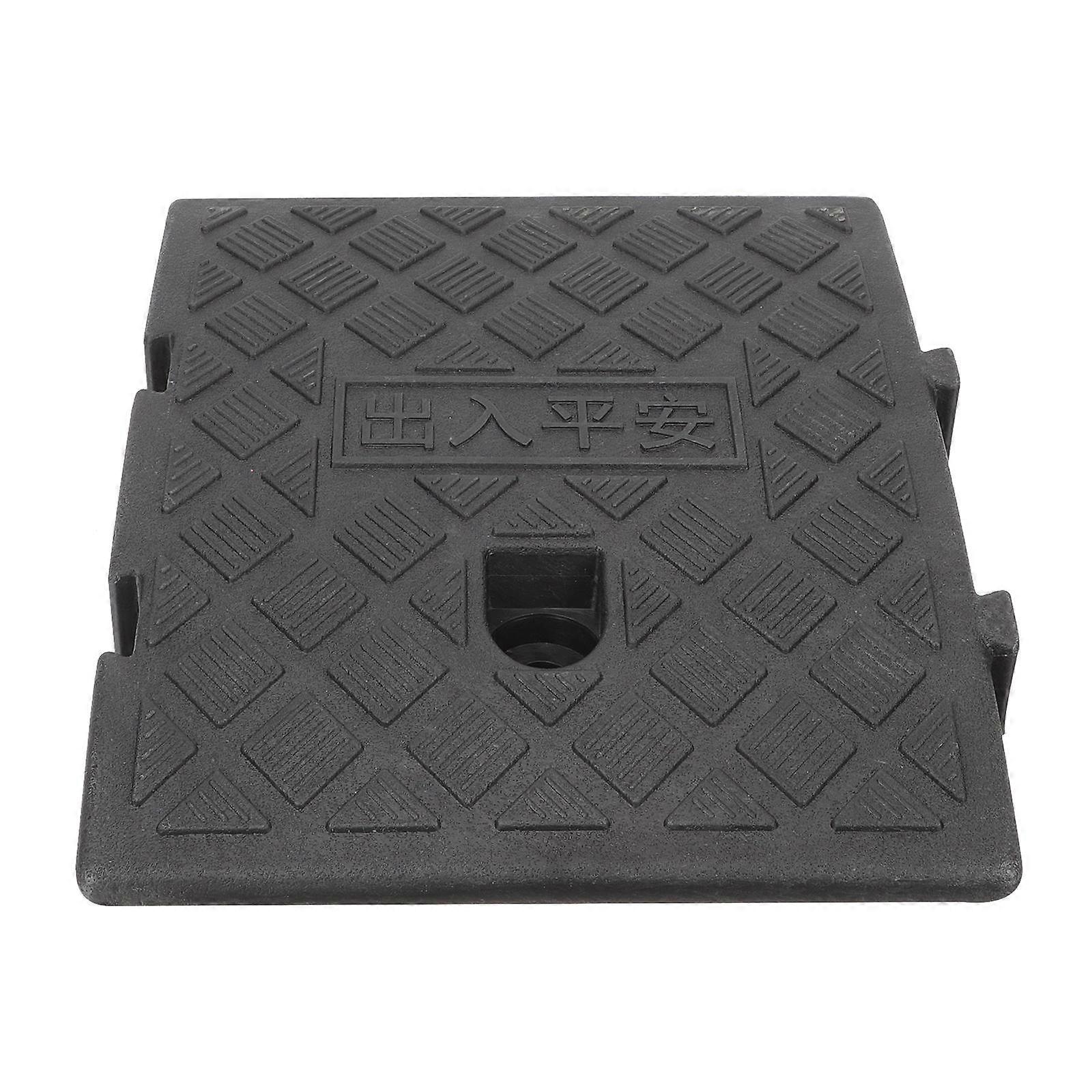 Portable Plastic Slope Ramp Lightweight Threshold Ramp for Outdoor Use