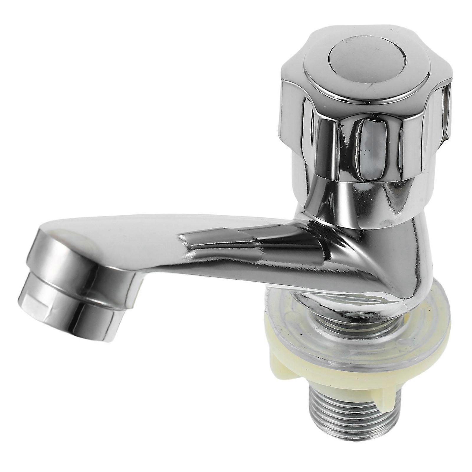 Single Cold Water Faucet Alloy Basin Faucet with Quick Open Function