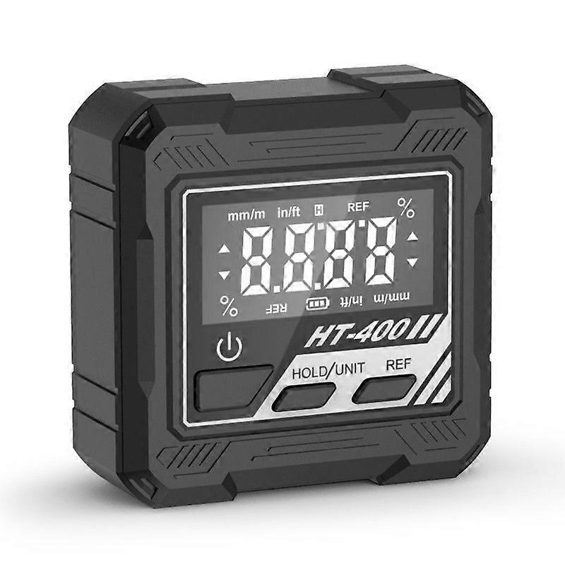 Digital Protractor Inclinometer Level Tool with Magnetic Base - Green/White Backlight, 90 Degree An